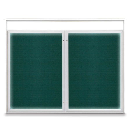 United Visual Products Single Door Enclosed Indoor Letterboard UV1124SD3036-BRONZE-BURGUN